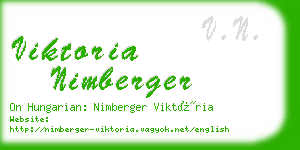 viktoria nimberger business card